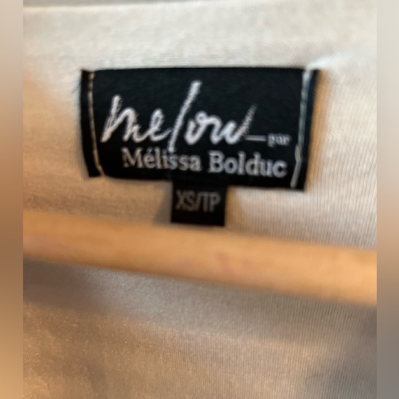 Melow par Melissa Bolduc Striped Front Tie Top XS - Picture 2 of 8